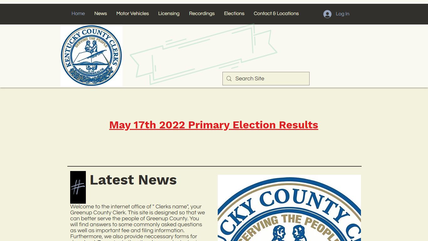 Greenup County Clerk Homepage